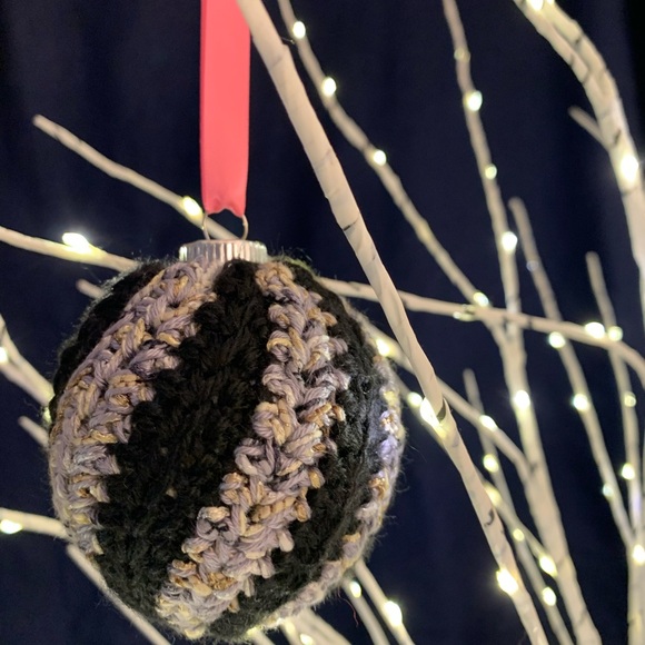 Hand Crocheted Swirl Ornament - Picture 3 of 4